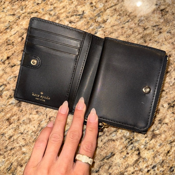 Kate Spade Black Textured Wallet - Picture 3 of 6
